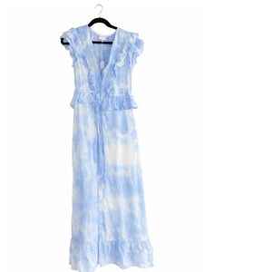 Skylar + Madison large Swiss dot Maxi Dress new with tags